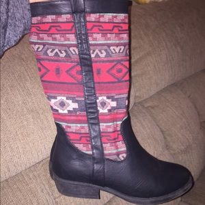 Black Aztec Boots