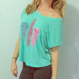 Billabong off shoulder top.