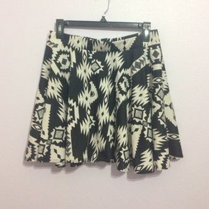 Tribal print skater skirt