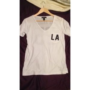 Forever 21 "LA" Low Cut Tee-Shirt
