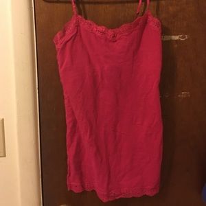 Pink lace Cami/tank-top