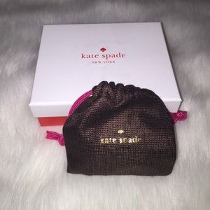 Kate Spade cream and gold earrings