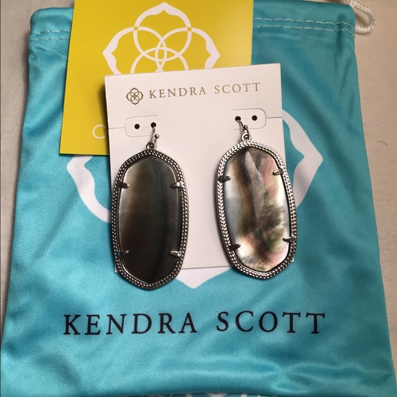 Black pearl and silver Kendra Scott Danielle's.