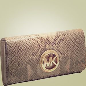 Michael Kors snakeskin wallet