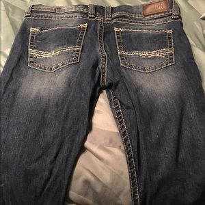 Buckle boot cut women's jeans