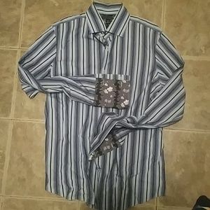 Banana republic mans multicolored dress shirt...16