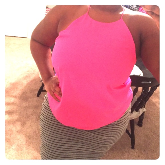 Cute pink sleeveless top NWOT