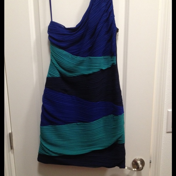 BCBG One Shoulder Body Con Dress