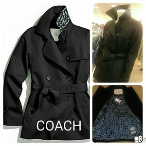🌼🌸  $80 off COACH Black Trench Coat