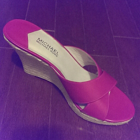 Michael Kors Pink Kami Mules