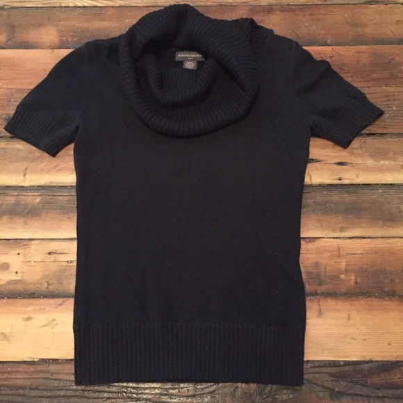 Banana Republic Black Cowl-neck Sweater