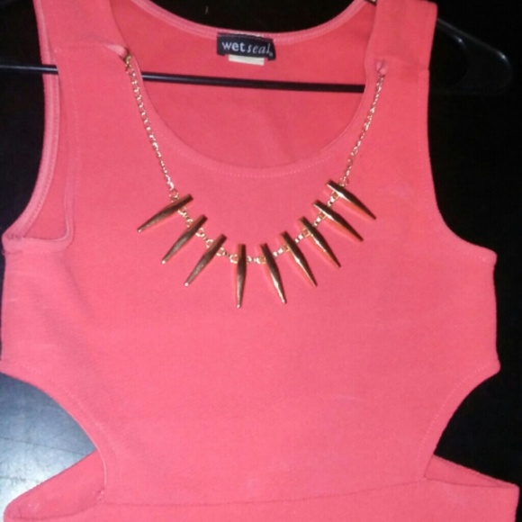 Coral Crop top
