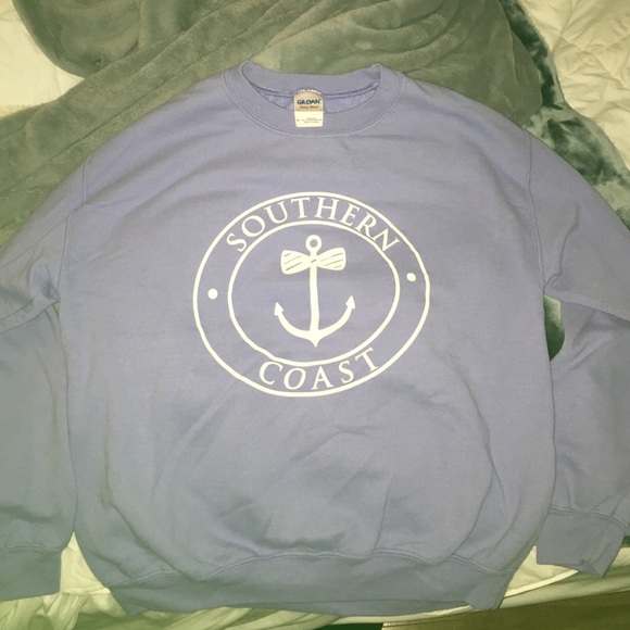 lavender southern coast crew neck pullover