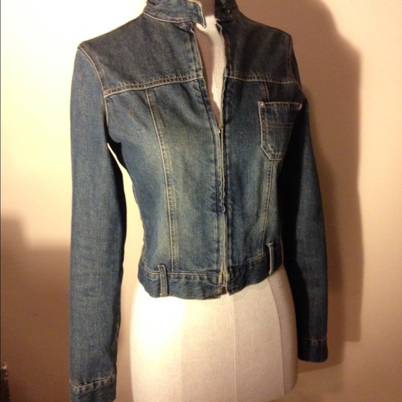 Mango Vintage Wash Denim Jacket