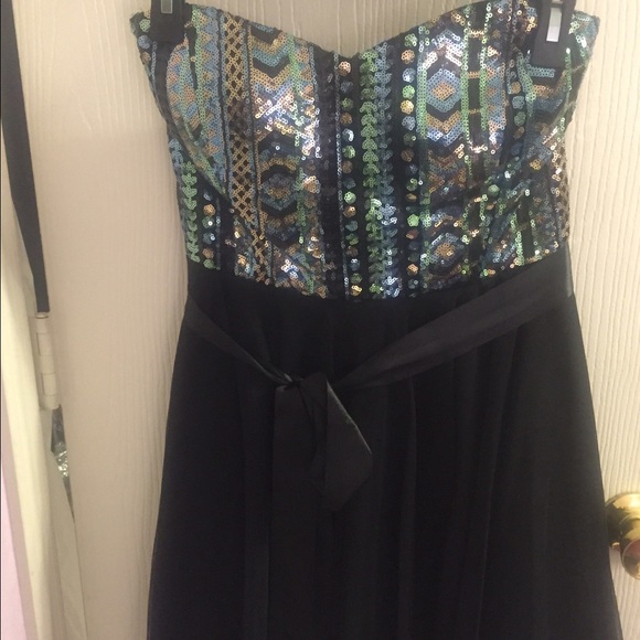 Tribal Sequined Prom Dress
