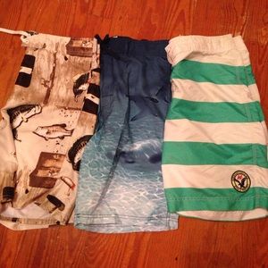 3 pair of men's swimming trunks