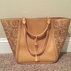 Vince Camuto camel shoulder bag/top handle