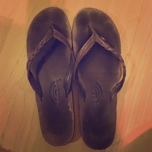 Size 8 (Medium) Rainbows with braided straps