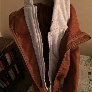 Never worn faux leather jacket