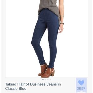 Pistola high waisted back zip skinny jeans