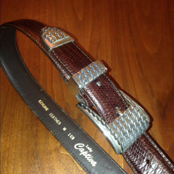 Captiva Brown Leather Women's Belt
