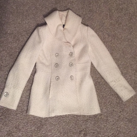 White House Black Market wool blend peacoat!