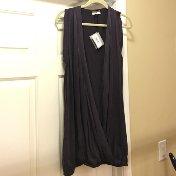 dark purple silk top - Picture 1 of 4