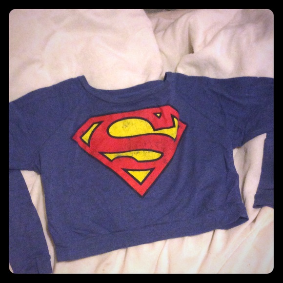 Super man crop top