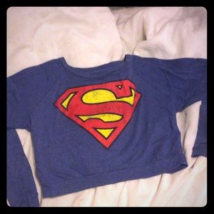 Super man crop top