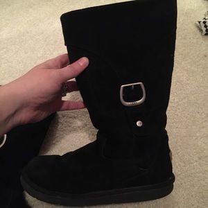 Black suede uggs