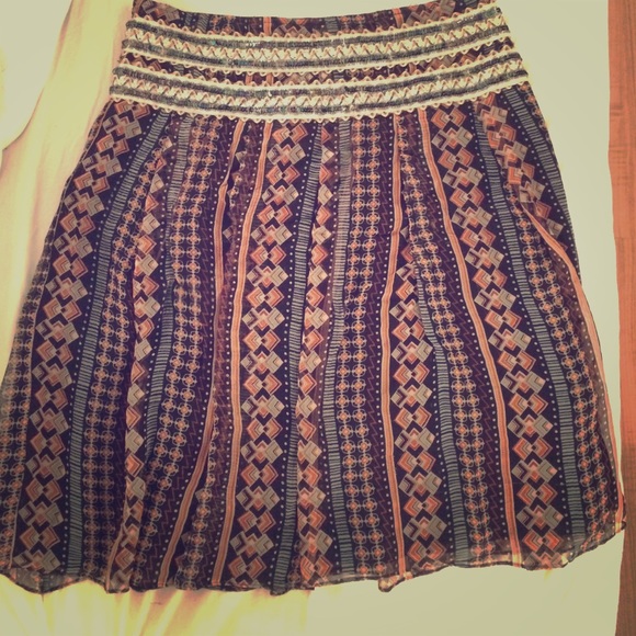 Donated--Free People Sequin Silk Skirt