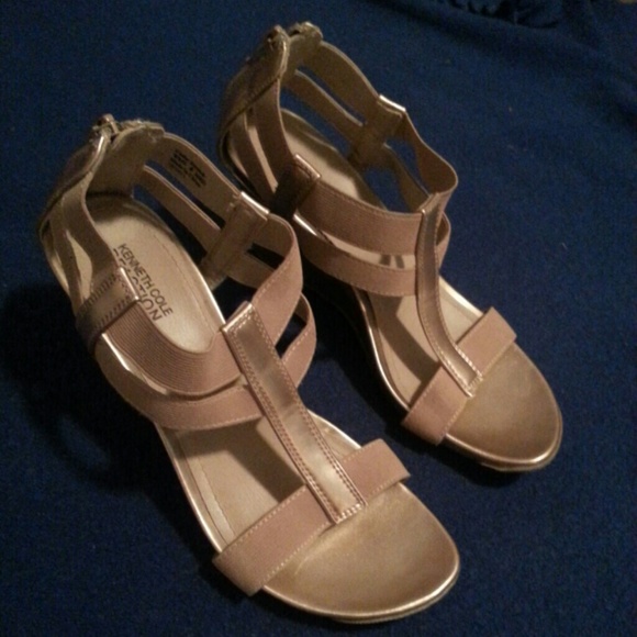 Stylish Kenneth Cole reaction sandals/wedge heel