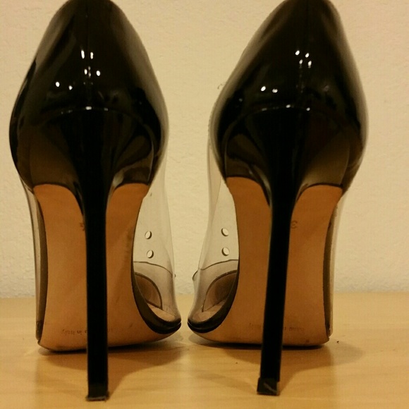 MANOLO BLAHNIK PVC BLACK PUMPS ADDITIONAL PIC - Picture 3 of 4