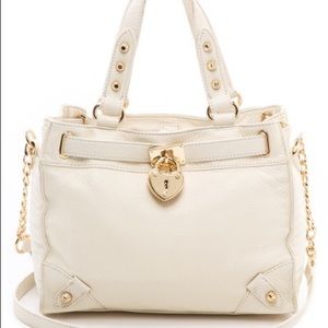 Juicy couture Daydreamer white leather handbag NWT