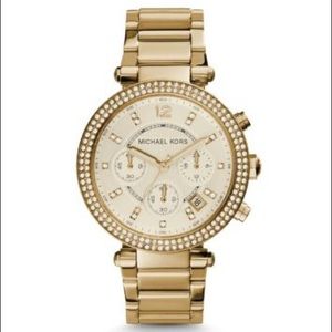 MICHAEL KORS  PARKER GOLD-TONE WATCH