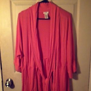 Peachy pink over jacket