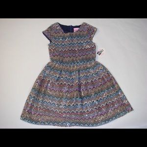 Girls sequin dress by lipstick girls, kid's size 7