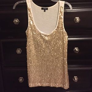 Express Sequin Gold Top