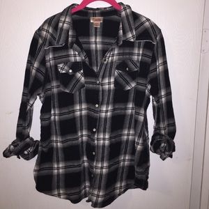 Mossimo Plaid Button Up