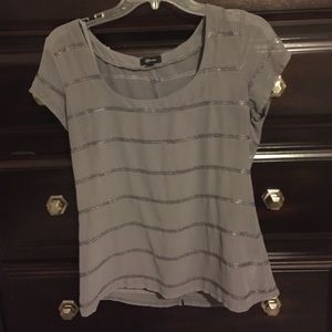 Guess Mesh Gray Top