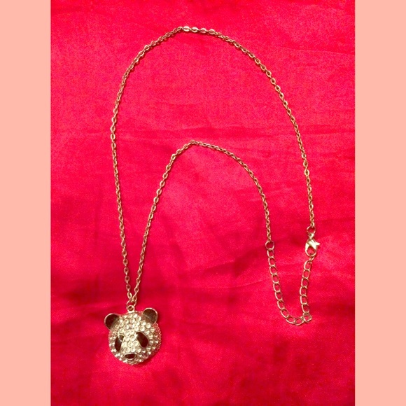 🐼Cute Panda bear rhinestone necklace