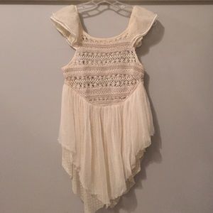 Lace Fairy Dress with Crochet Bodice