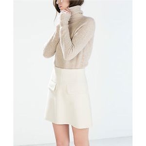 Host pick 💝👍🏼🌸Zara beige A-line skirt