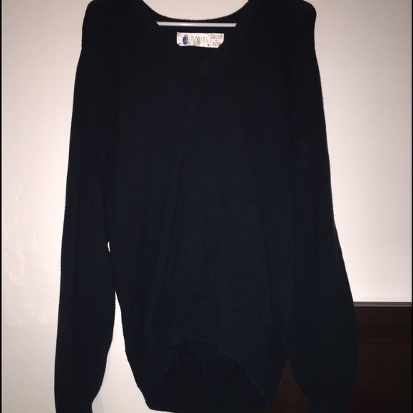 Oversized plum-green sweater