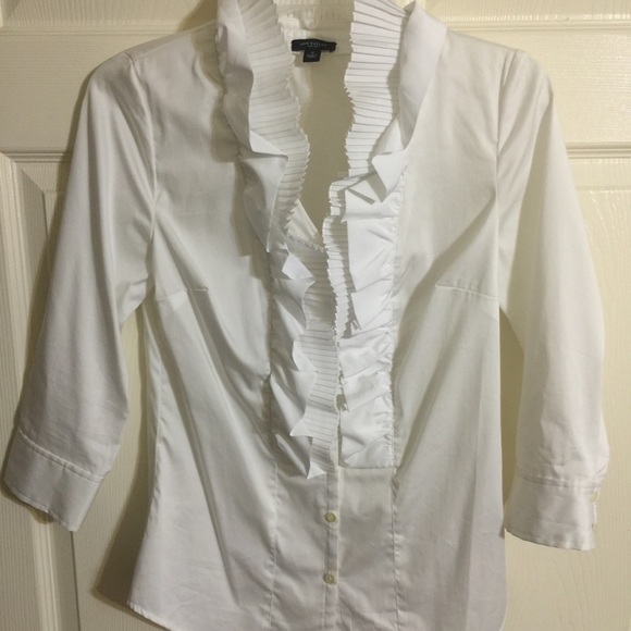 Ann Taylor Ruffle Blouse