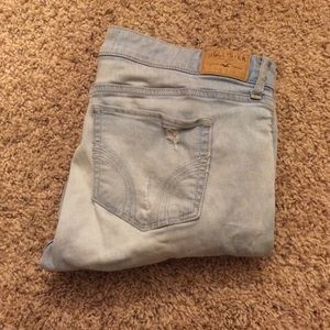 Destroyed Light denim hollister jeans