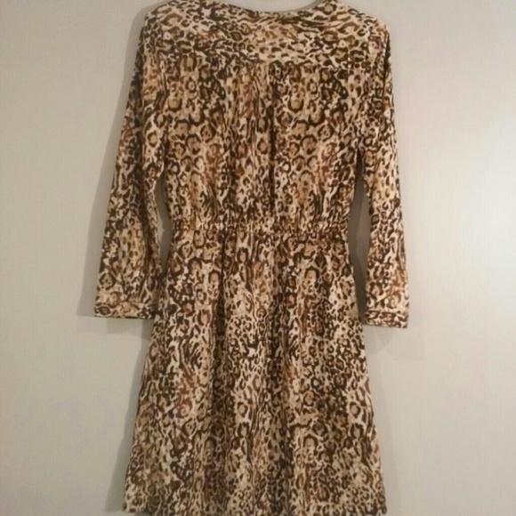 Like new leopard animal print dress with pockets - Picture 3 of 4