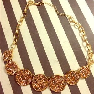 Gold statement necklace