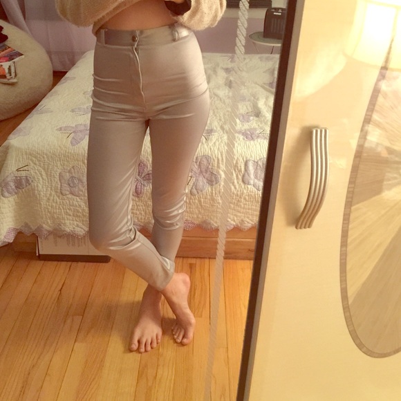 Silver disco pants!