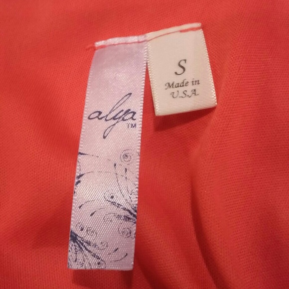 NWOT flame red dress with lace Small - Picture 4 of 4